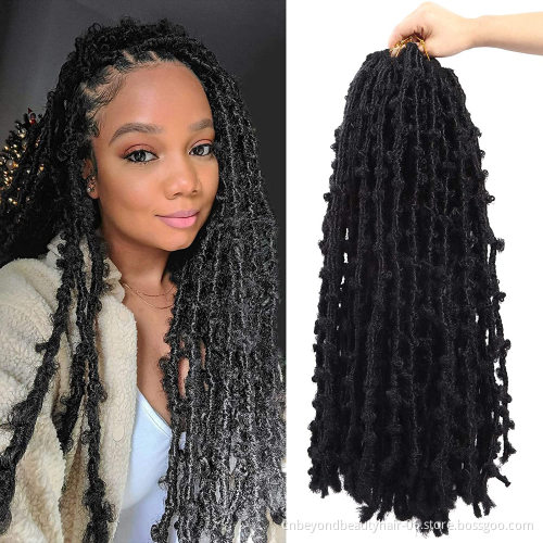 Wholesale Butterfly Locs Synthetic Braiding Hair Extensions Dreadlocks Soft Faux Locs Crochet Braids Hair